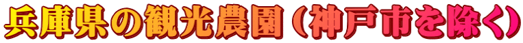 兵庫県の観光農園(神戸市を除く)